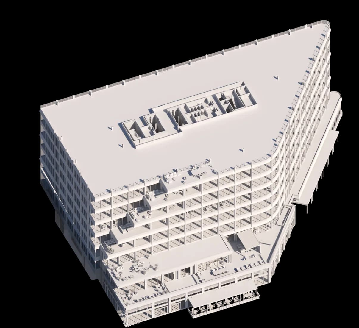 Floor 8 3D rendering